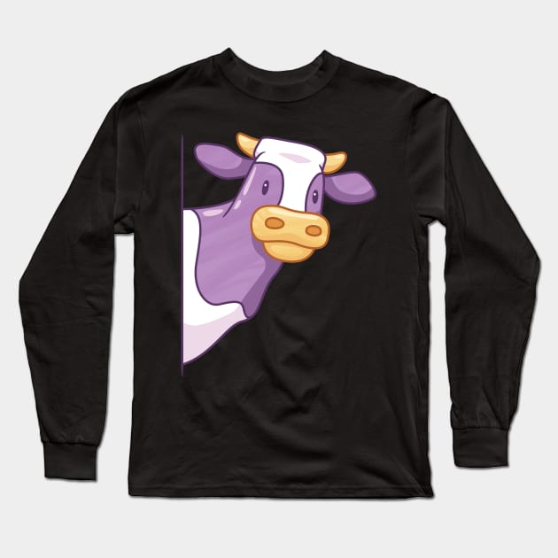 funny cow Long Sleeve T-Shirt by LR_Collections